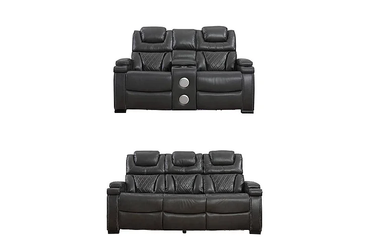 Massa Gallery BRADEN 2pc Living Room Set in Gray
