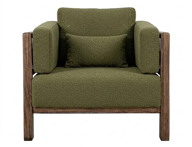 IFD Root Arm Chair in Green IUP673-ACH-111