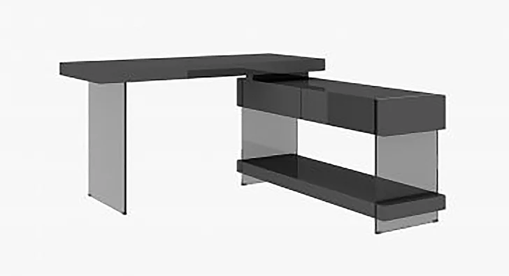 J&M Cloud Desk in Grey High Gloss 179921-D-G PROMO