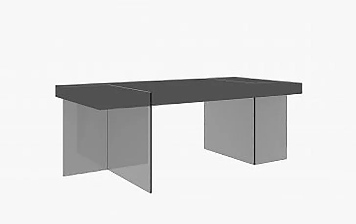 J&M Cloud Dining Table in Grey High Gloss 176971-T-HG-G PROMO