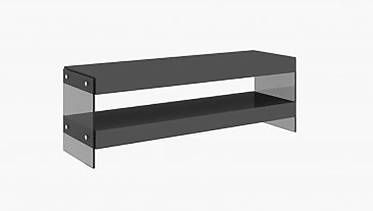 J&M Cloud Mini TV Base in Grey High Gloss 179601-MTV-G PROMO