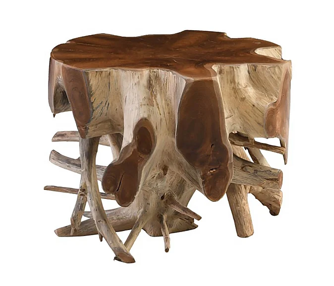 Classic Home Groot End Table in Brown 51000069