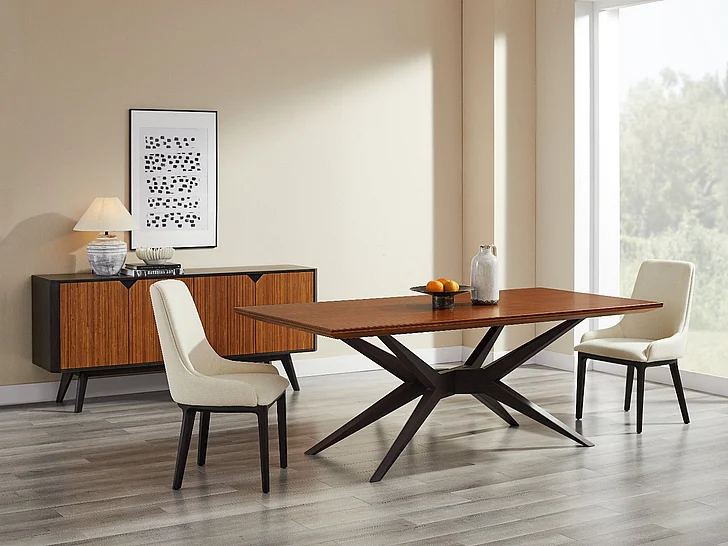 Greenington Sonoma 3pc Dining Room Set in Amber & Carviar