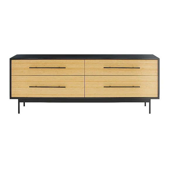 Greenington Santa Cruz 4 Drawer Dresser, Wheat GSC0006WH