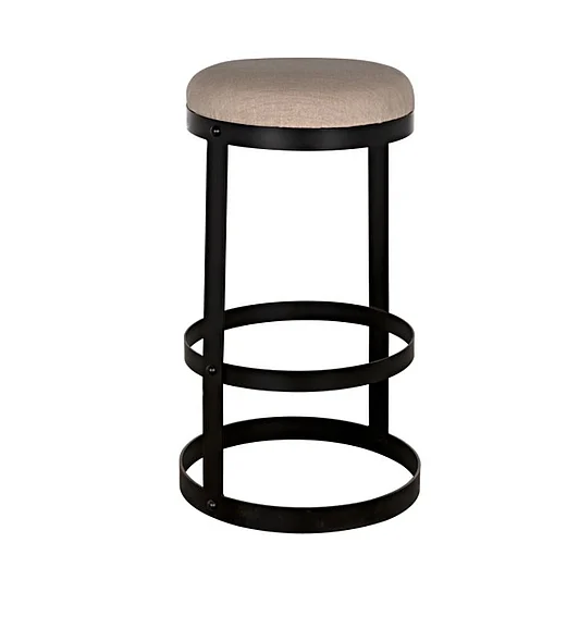 Noir Furniture Dior Bar Stool in Matte Black GSTOOL118MTB-L