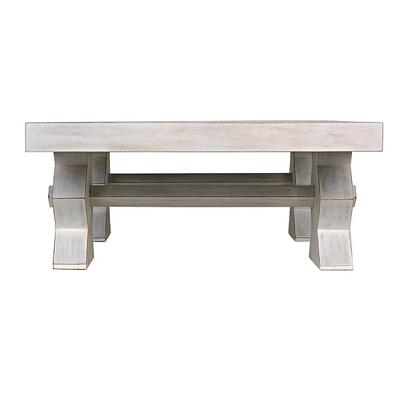 Noir Furniture Suzu Coffee Table in White Wash GTAB1015WH