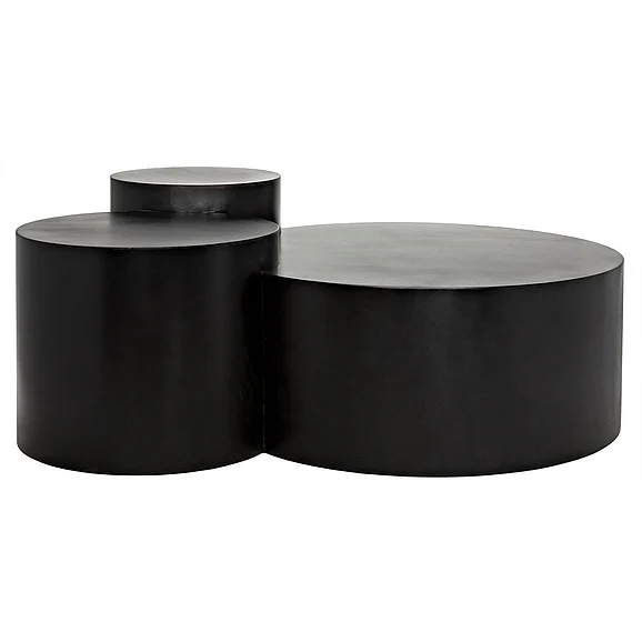 Noir Furniture Ella Coffee Table in Black Steel GTAB1034MTB