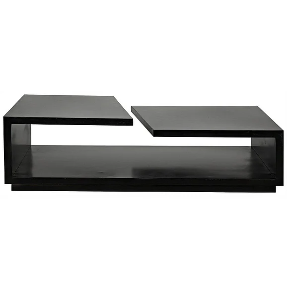 Noir Furniture Shift Coffee Table in Black Steel GTAB1038MTB CLOSEOUT