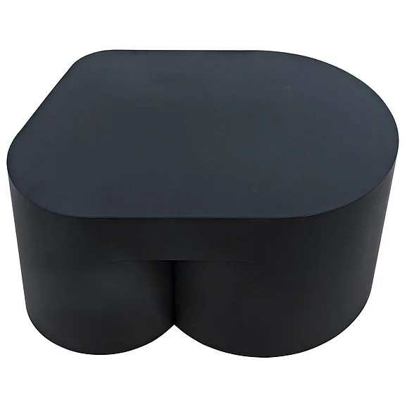 Noir Furniture Bain Coffee Table in Black Steel GTAB1051MTB CLOSEOUT
