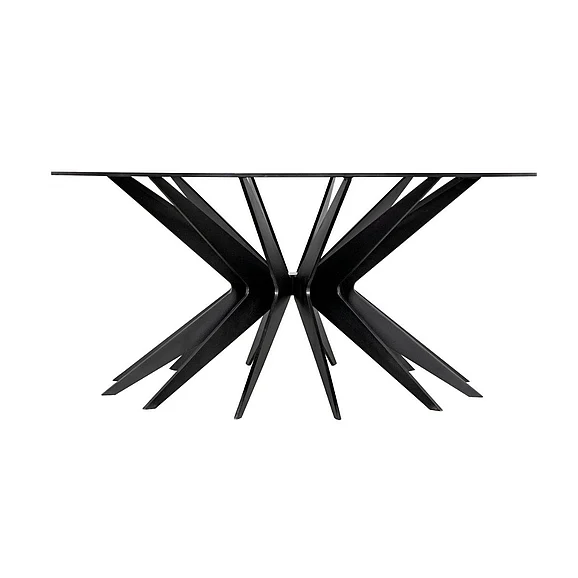 Noir Furniture Spider Coffee Table in Black Steel GTAB1107MTB CLOSEOUT