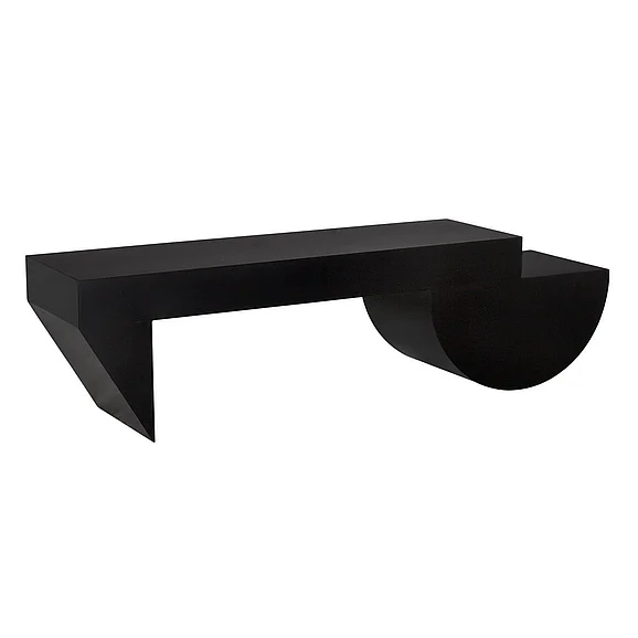 Noir Furniture Leeroy Coffee Table / Bench in Matte Black GTAB1143MTB