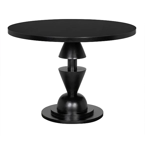Noir Furniture Varick Table in Hand Rubbed Black GTAB5001HB