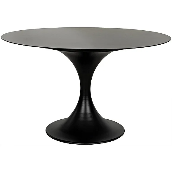 Noir Furniture Herno 48" Table in Matte Black GTAB542MTB