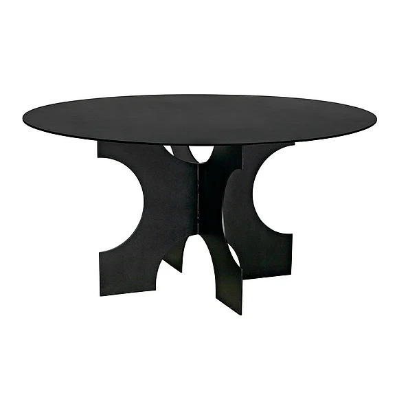 Noir Furniture Element Dining Table in Matte Black GTAB568MTB CLOSEOUT