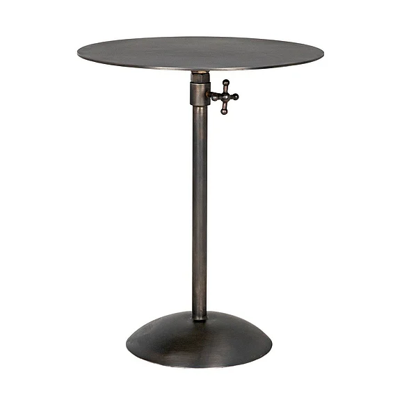 Noir Furniture Felix Side Table in Gun Metal GTAB654GM