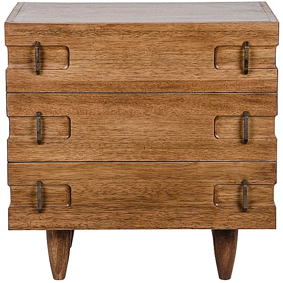 Noir Furniture David 32" Side Table in Dark Walnut GTAB717DW-S