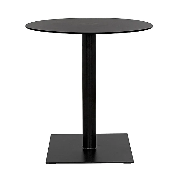 Noir Furniture Mies Side Table in Black Steel GTAB774MTB