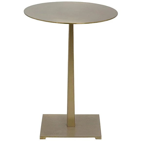 Noir Furniture Stiletto Side Table, Metal in Brass GTAB812MB