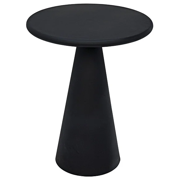 Noir Furniture Idiom Side Table in Black Steel GTAB868MTB