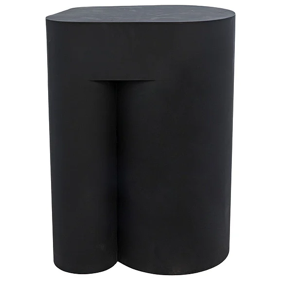 Noir Furniture Blair Side Table in Black Steel GTAB869MTB