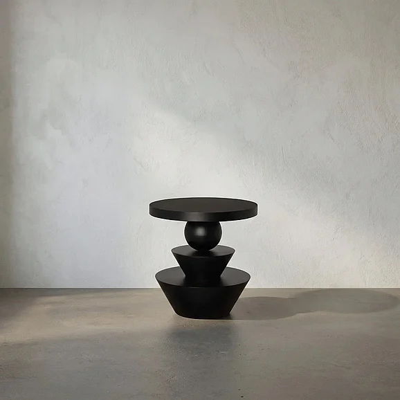 Noir Furniture Claudia Side Table in Matte Black GTAB9036MTB