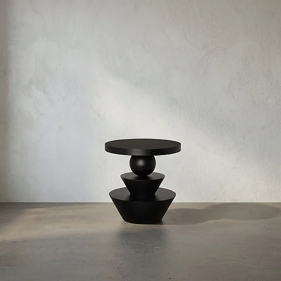 Noir Furniture Claudia Side Table in Matte Black GTAB9036MTB