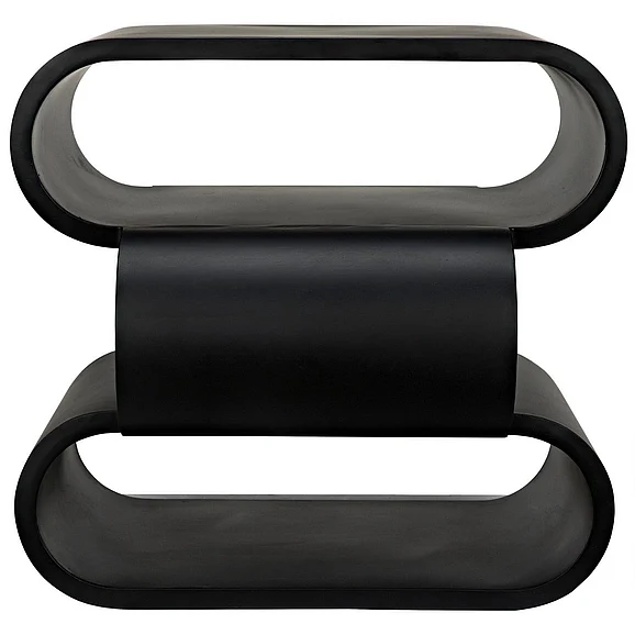 Noir Furniture Nada Side Table in Black Steel GTAB911MTB