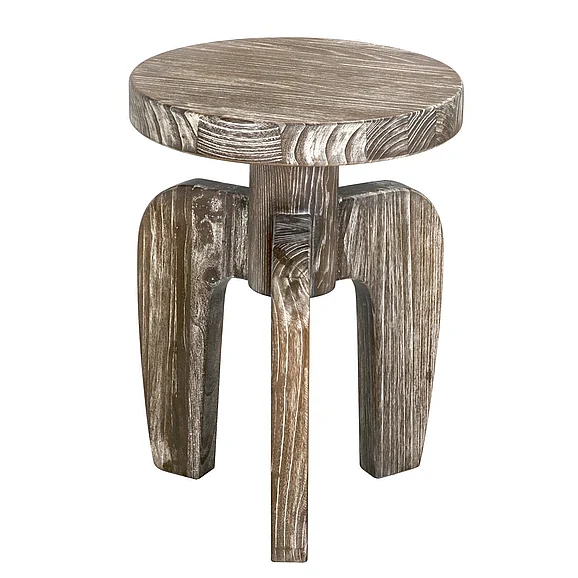 Noir Furniture New Shizue Small Side Table, Distressed Mindi in Distressed Mindi GTAB919DM-A