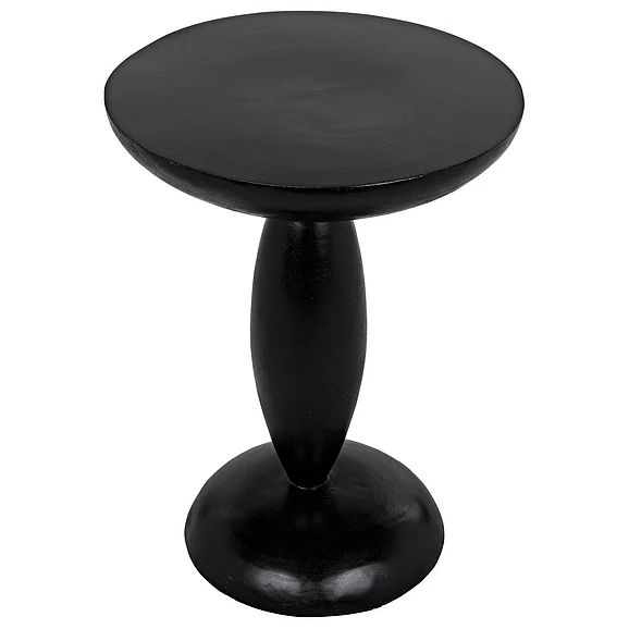 Noir Furniture Adonis Side Table in Hand Rubbed Black GTAB942HB