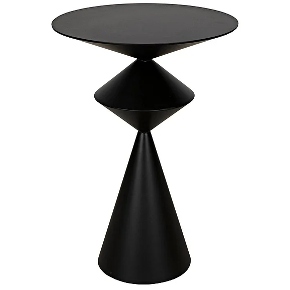 Noir Furniture Zasa Side Table in Black Steel GTAB947MTB