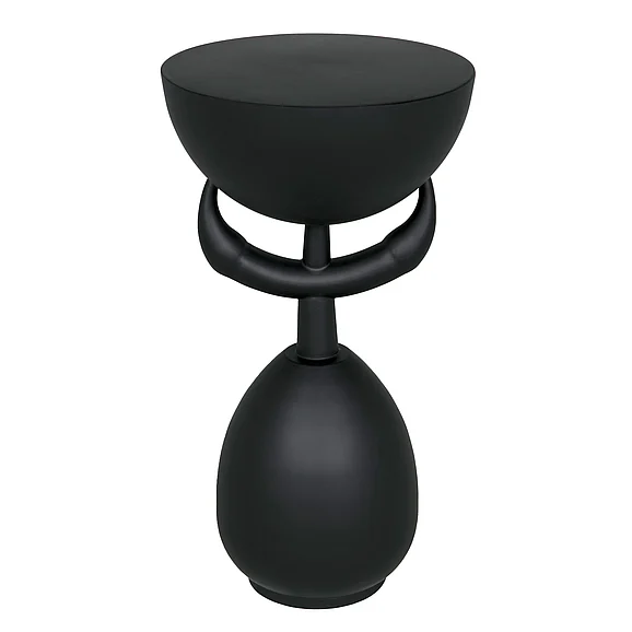 Noir Furniture Africa Side Table, Metal GTAB992MTB