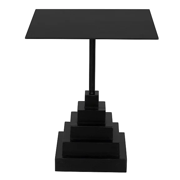 Noir Furniture Nova Square Side Table in Matte Black GTAB997MTB CLOSEOUT