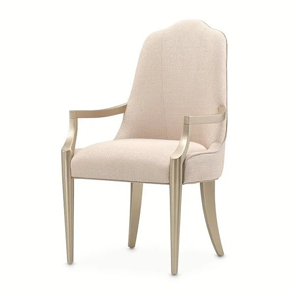 AICO Malibu Crest Arm Chair in Chardonnay (Set of 2) 9007004A-822