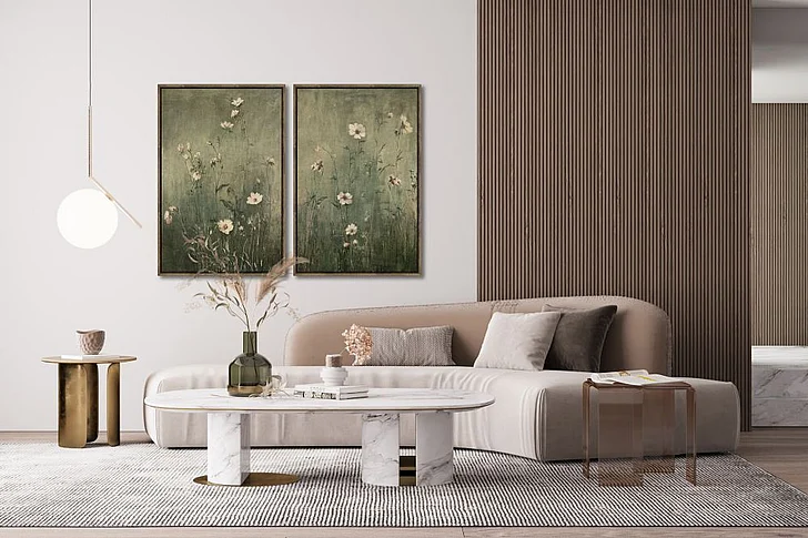 Streamline Art Meadow in Moss II E892186