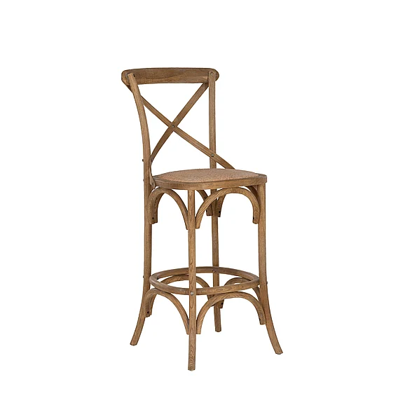 Linon Roxy Gray Wash Barstool BS030GRY01ASU