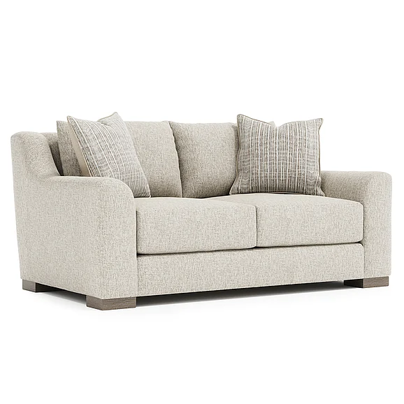 Bernhardt Living Gabi Fabric Loveseat in Beige P7085A PROMO