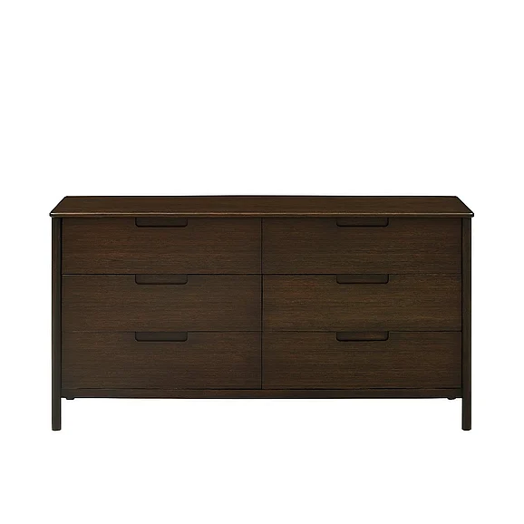 Greenington Weston Six Drawer Dresser, Black Walnut GW0005BL