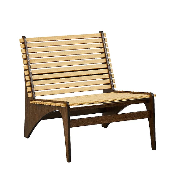 Greenington Zen Lounge Chair, Black Walnut GZN001BL