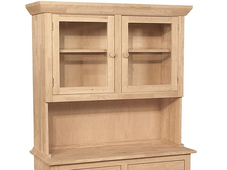 John Thomas Unfinished 2 Door Hutch H-2B