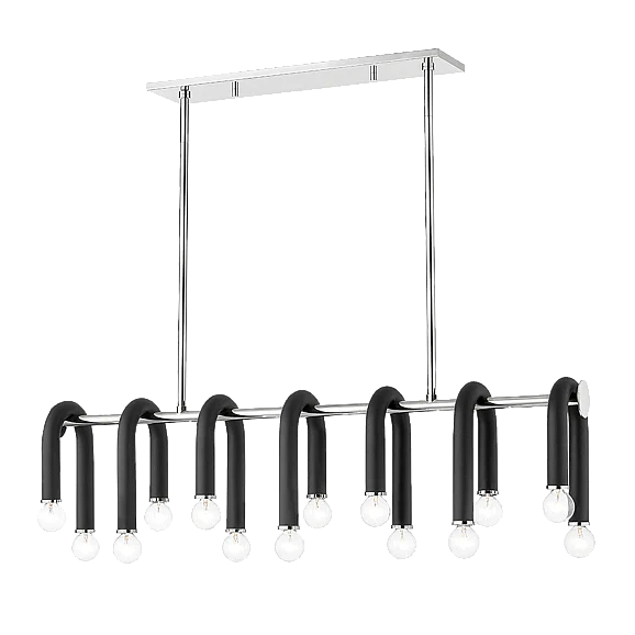 Mitzi Whit Linear H382914-PN/BK