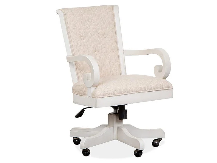 Magnussen Bronwyn Fully Upholstered Swivel Chair in Alabaster H4436-83