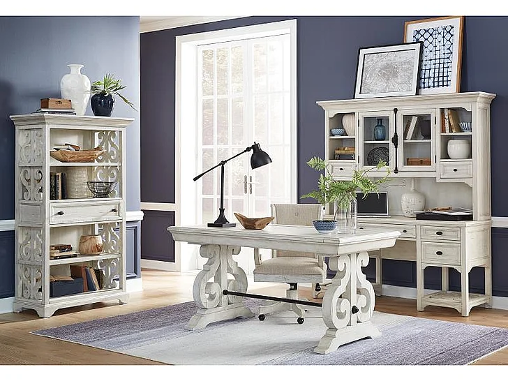 Magnussen Bronwyn 3-pieces Office Furniture Set in Alabaster
