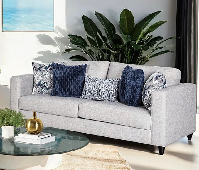 Furniture of America Harlow Sofa in Light Gray FM61008LG-SF