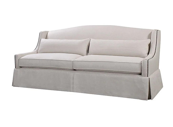 Spectra Home Halston 89" Sofa in Tribecca Natural