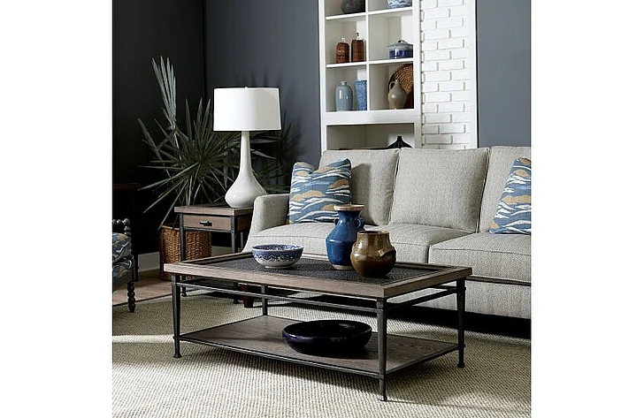 Hammary Austin 3pc Rectangular OccationalTable Set in Medium Brown