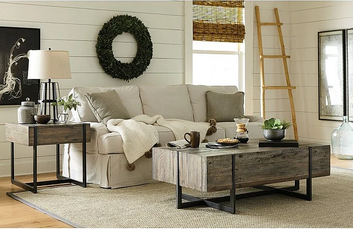 Hammary Modern Timber 2pc Occasional Table Set in Raw Natural