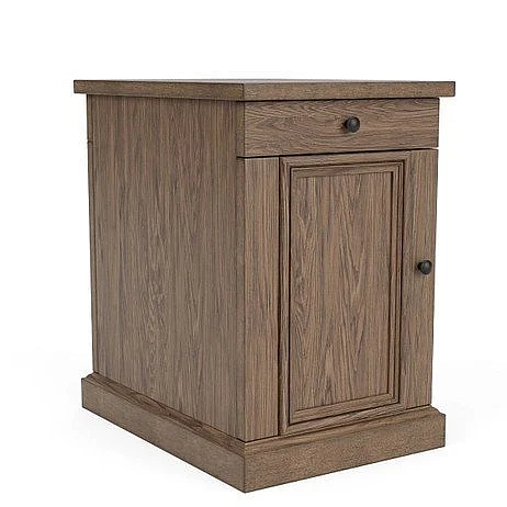 Riverside Furniture Hamilton Chairside Table in English Oak 26412