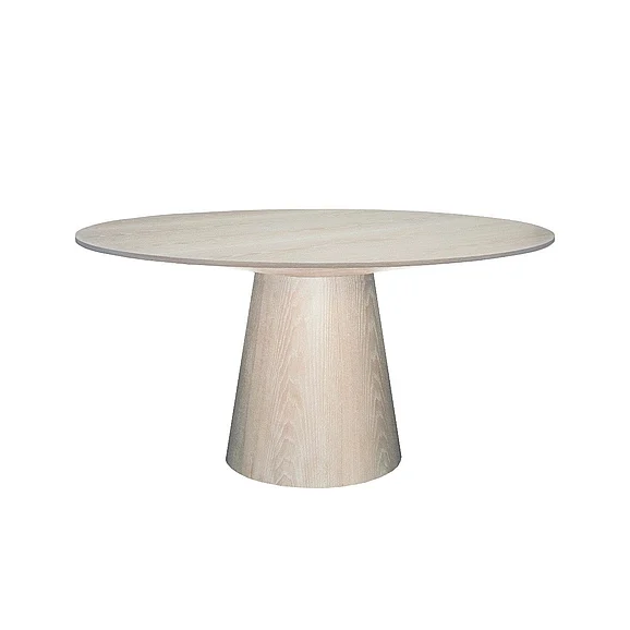 Worlds Away Hamilton Round Cerused Oak Dining Table HAMILTON CO