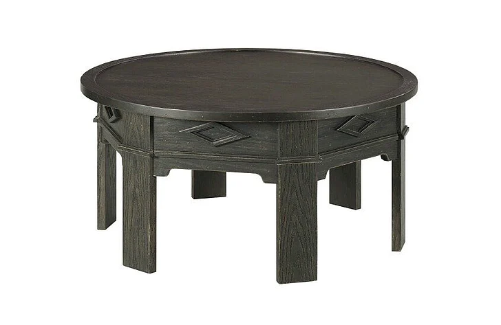 Hammary Hamilton Lillith Round Coffee Table in Black 068-911 CLOSEOUT