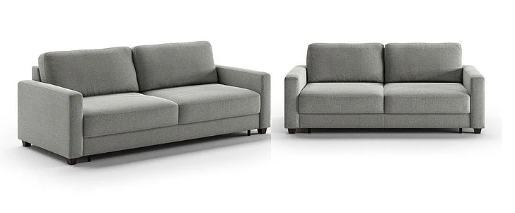 Luonto Hampton 2pc Sofa Sleeper Living Room Set - Rodeo 104 - 104/6 Walnut